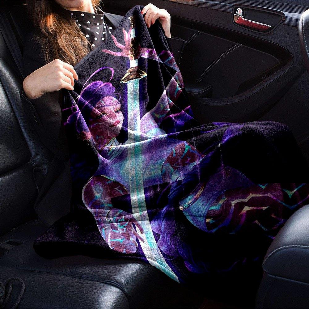1pc Hunter X Kopo group Themed Flannel Blanket Suitable for Bed, Home Decor, Graduation Gifts, Easter, Back to School, Christmas, All Season Use