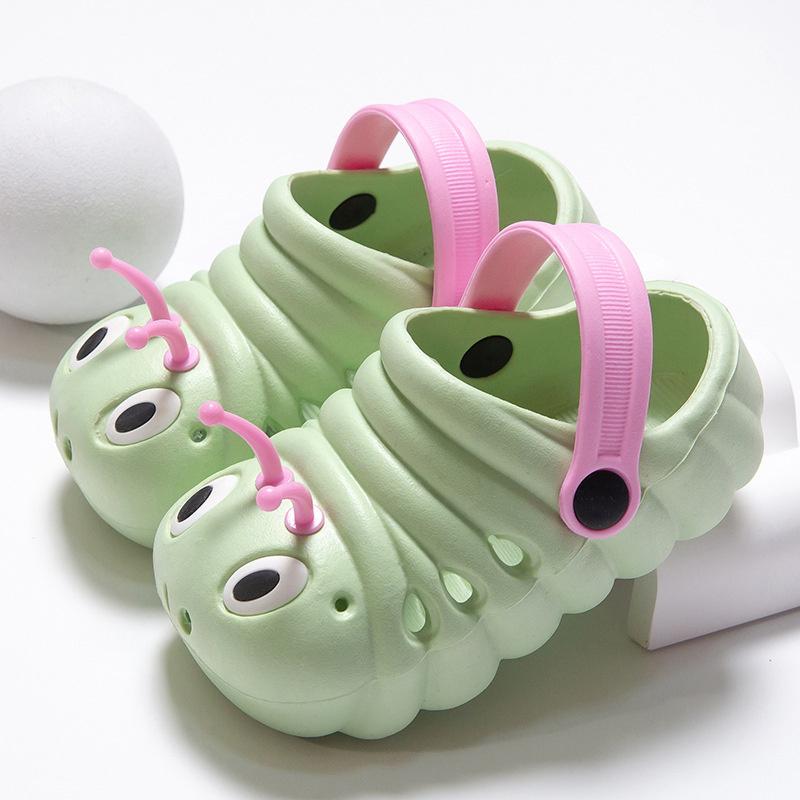 

Toddler Kids Slippers Baby Floor Shoes Lightweight Flat Heels Outdoor Summer Infant Boys Girls Beach Pool Wrap Sandals 29 зелений