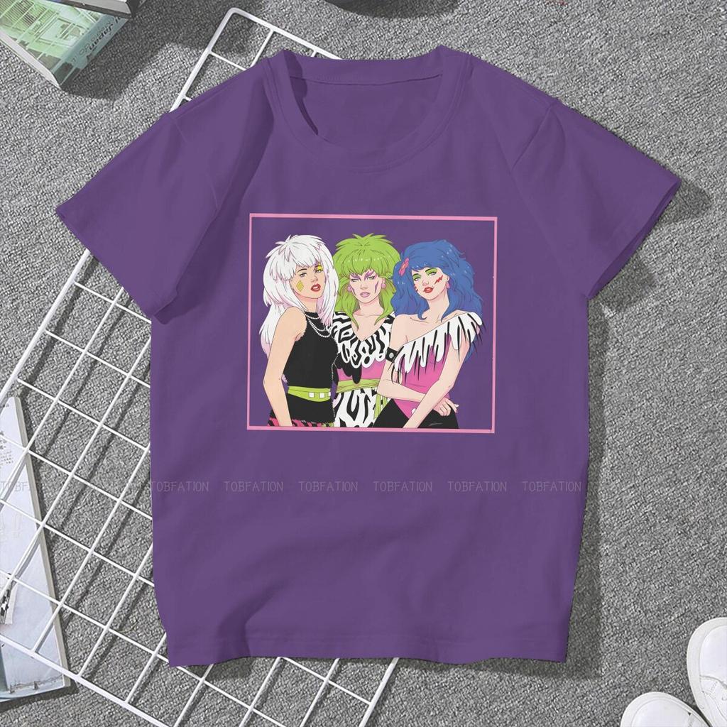 ZX Small Gifts Women Clothing Jem And The Holograms Graphic Female Tshirts Vintage Grunge Tops Tee Kawaii Girls Streetwear