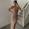 2026 European and American style autumn and winter new Spice Girl slim fashion trend hip wrap personalized design dress women