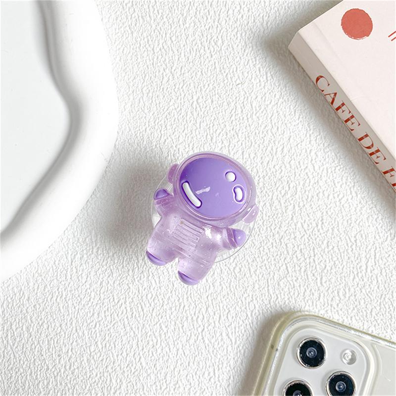 Cute Luminous Astronaut Bracket Phone Grip Tok Griptok Holder Ring For iPhone Universal Accessories Phone Stand Holder Support