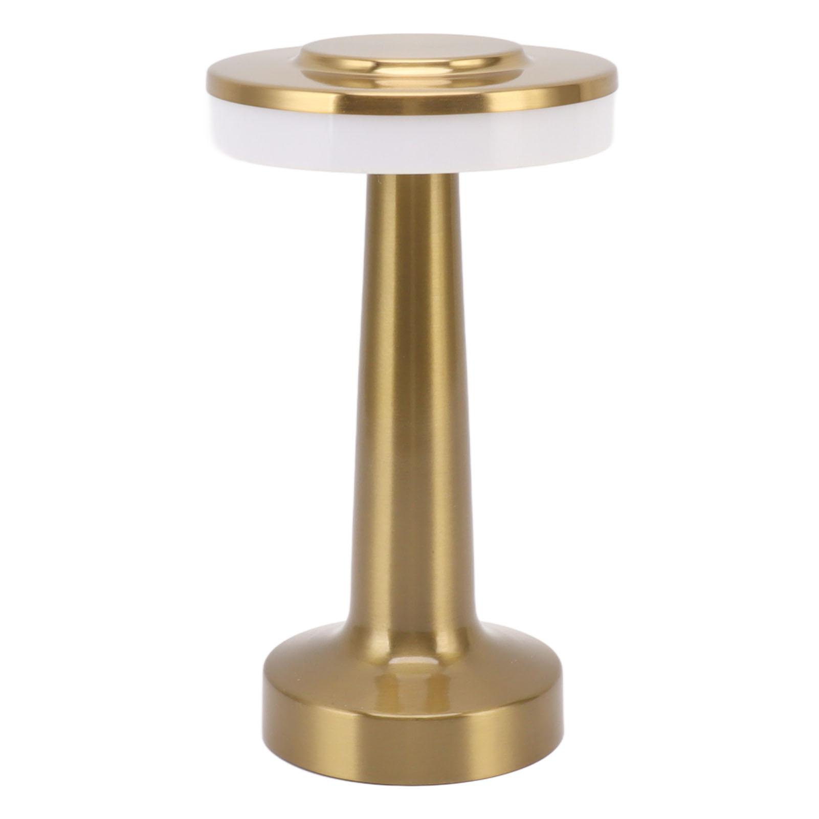 

Vintage Metal Desk Lamp USB Rechargeable Touch Table Lamp Bedside Night Light for Bar KTV Hotel Coffee Shop Tricolor