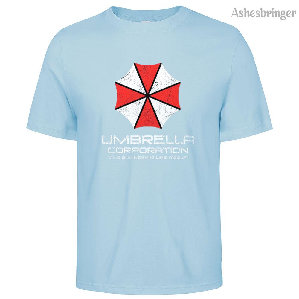 Mens Cotton Umbrella Corporation Graphic T Shirt Street Casual Style Tee for Men and Women