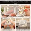 Wholesale Mini Square Storage Box Transparent Plastic Flip Cover Small Case Pill Jewelry Earrings Dustof Storage Pack Boxes