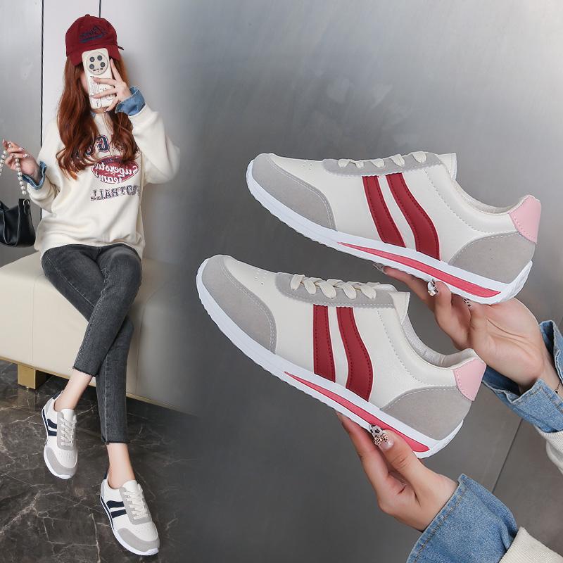 Fashion New 2025 Women's Sneakers Brand Shoes Summer Trend Casual Platform Sneakers Female New Striped Large Vulcanized Shoes Comfort