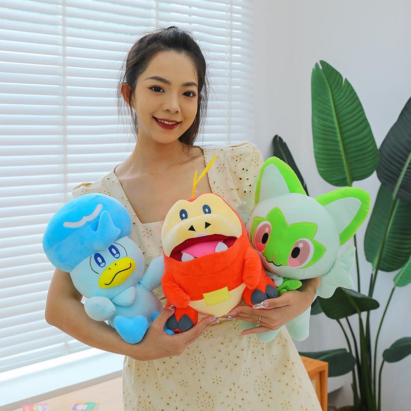 Cute New Leaf Cat Doll Cartoon Moisturized Duck Plush Toy Grab Machine Doll Fire Crocodile Pillow Girl Birthday Gift