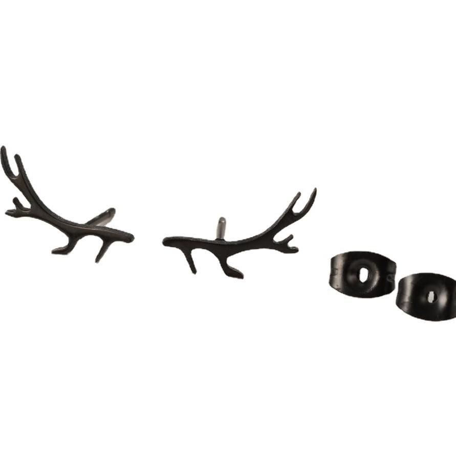 Mini Stainless Steel Cartoon Animal Earrings - Kitten, Deer, Snake, Bee Designs