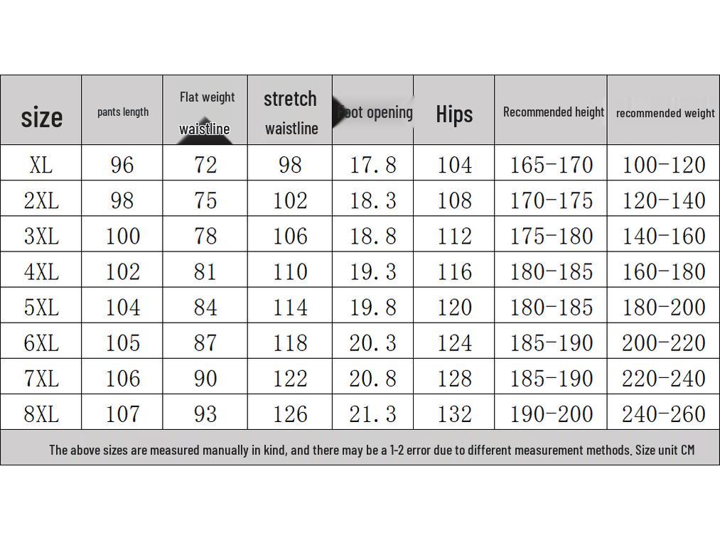 Men's Plus Size Cotton Casual Jogger Pants