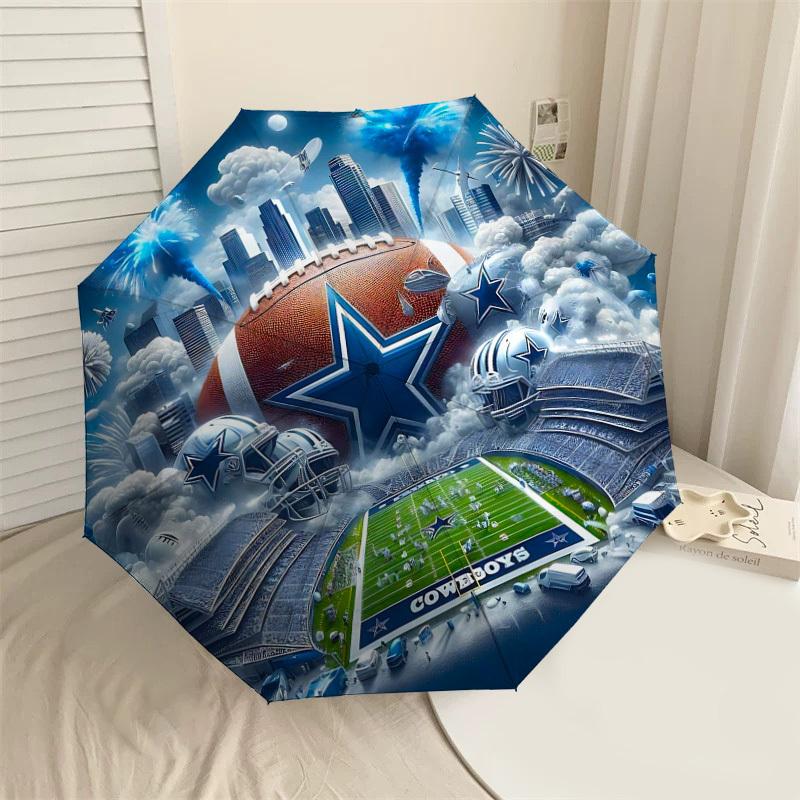 

1PC Cowboys Fireworks Umbrella-8-Rib Reinforced Portable Folding Travel Suitable for All Seasons Outdoor Daily Use-G401