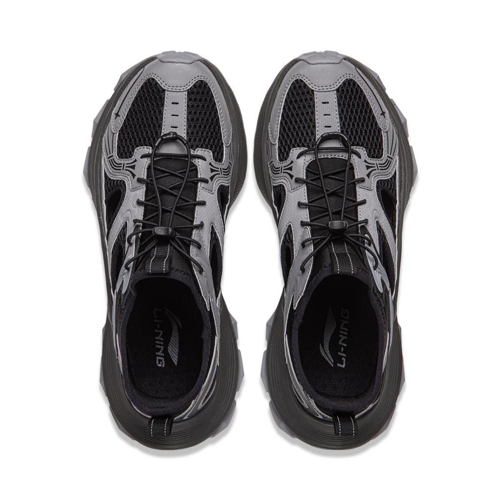 Li Ning Star Halo 2 Slip Resistant, Abrasion Resistant, Lightweight River Trekking Shoes Men's Black Gray AGUW013-1