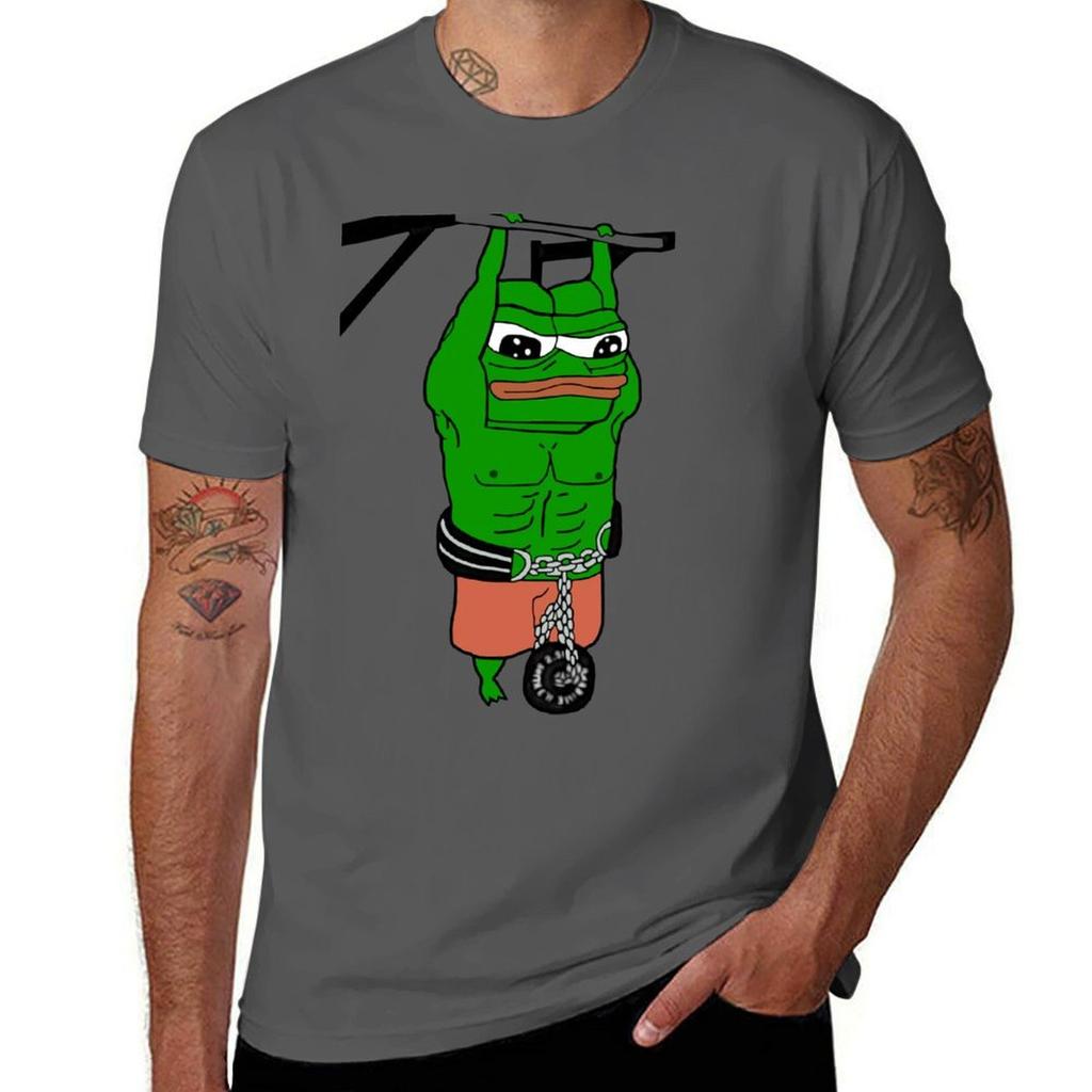 Apu Swole Pepe Pull Up TShirt Fashion Print Casual Short Sleeve