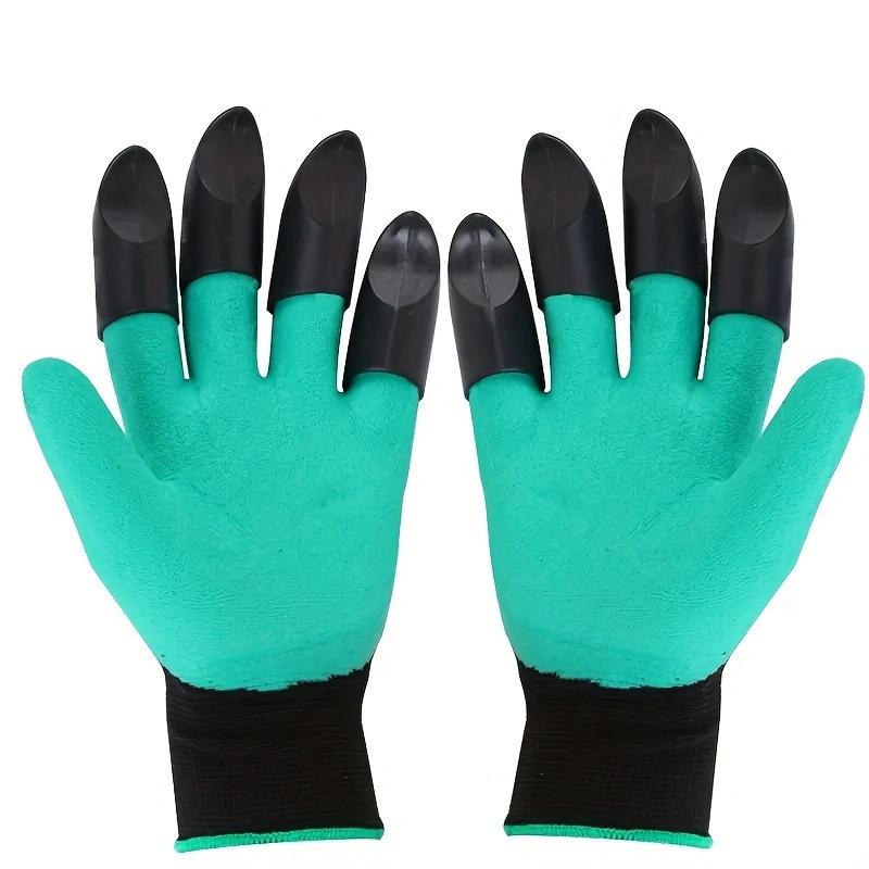Garden gloves with claws, flower planting, stab-proof waterproof, weeding and digging, gardening gloves