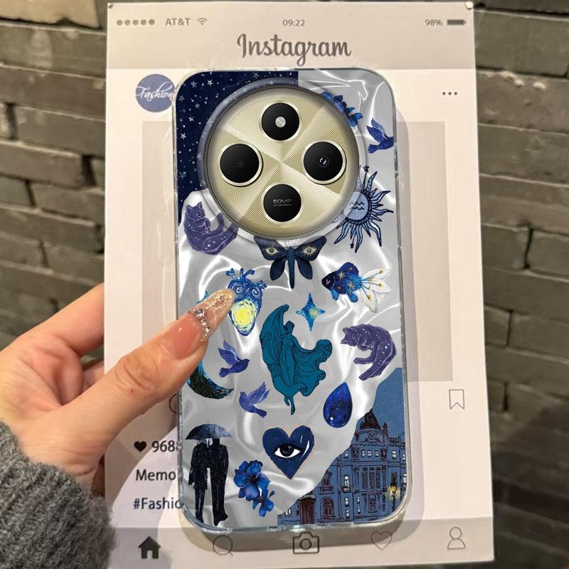 Summer Seashell Starfish Girls Phone Case For Xiaomi Poco X3pro X5 M6 X6 X3 NFC M5s M6 Pro C75 C61 Water Texture Fundas Cover