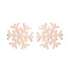 Korean Minimalist Snowflake Stud Earrings - Winter Christmas Bestie Gift Jewelry