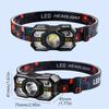 Led Rechargeable Headlamp Motion Sensor Waterproof Head Flashlights Torch For Outdoor Camping Fishing Head Lamp Search Light