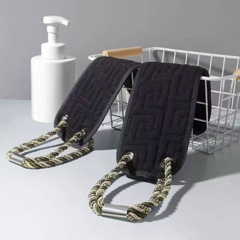 Mud Bath Towel, Upgraded and Reinforced Double Rope Type, Dual-purpose Strong Decontamination, Men's Special Bath Towel