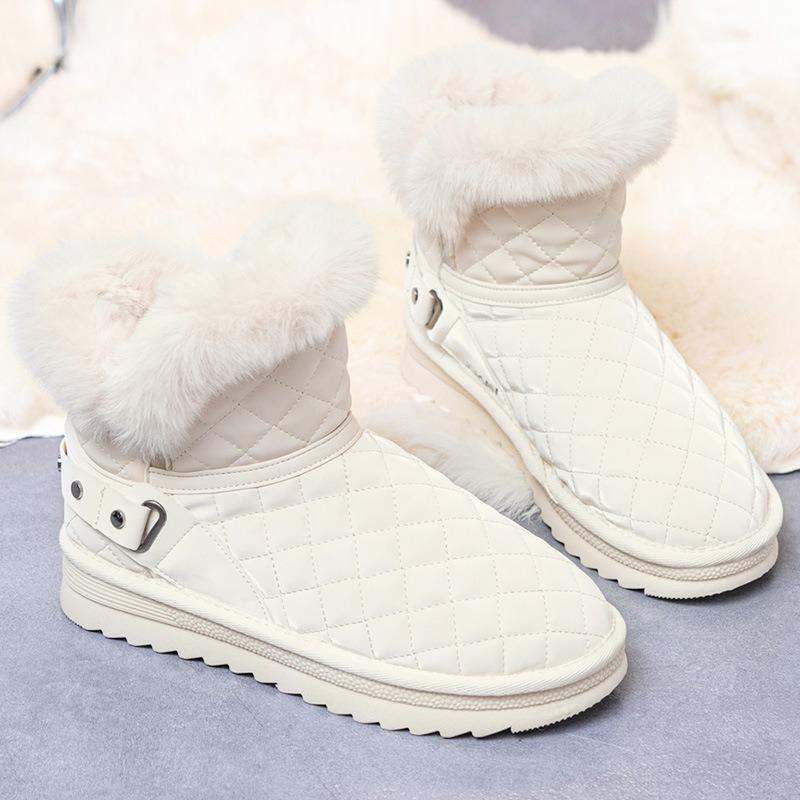 Snow boots women's 02 new winter velvet thickened warm cotton shoes anti-skid