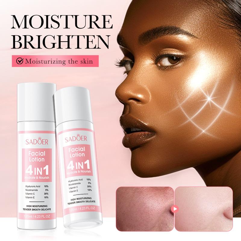 Four-in-one Multi-effect Lotion 120ml SADOER Hydrating and Moisturizing Skin Water Milk