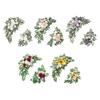 2Pcs Wedding Arch Flowers Decorative Artificial Floral Swag Door Lintel Green Leaves for Theme Arrangement Backdrop Greenery