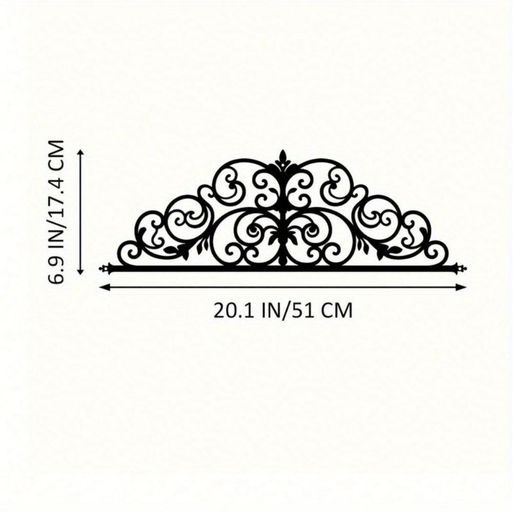 1 STKS Bloemen - Geïnspireerd Metalen Deurkroon Ornament: Verhoog de Deuresthetiek met Boeiende Visuele Charme. Hangende Ornamenten