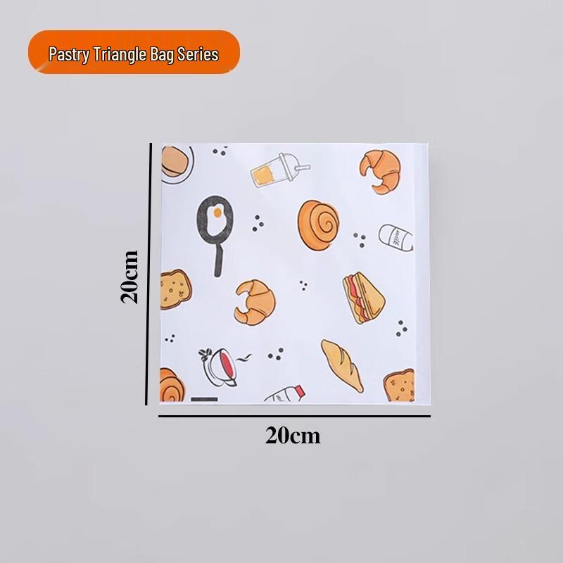 Одноразовые маслостойкие бумажные пакеты-треугольники