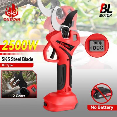 Brushless 55MM Electric Pruning Shears Battery Pruning Scissors Fruit Tree Bonsai Pruning Tools For Makita 18V Battery