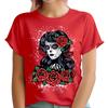 Day Of The Dead Sugar Skull TShirt Gothic Style Black Dress With Roses DT2382