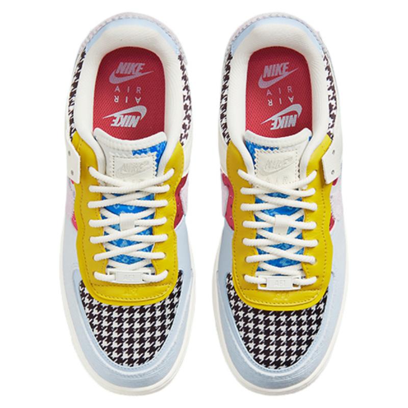Nike Dámské tenisky Air Force 1 Low Shadow Multi Print Houndstooth DM8076-100