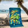 Beach Towel with Teenage Mutant Ninja Turtles Pattern - soft,absorbent,machine washable Lightweight&Modern,swimming,Travel Essentials