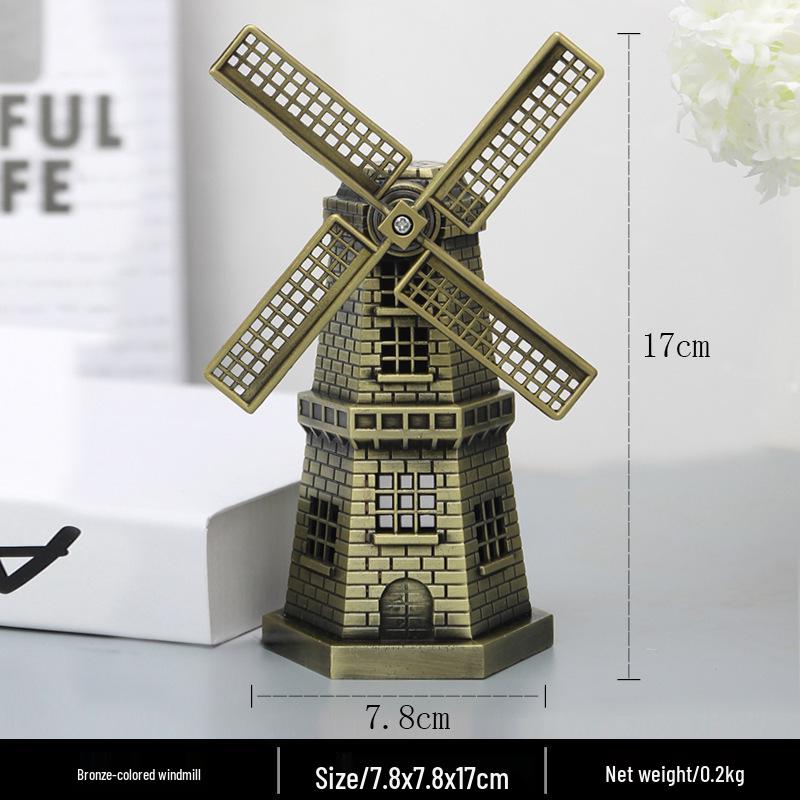 High-End Metal Landmark Building Model for Office & Living Room Decoration