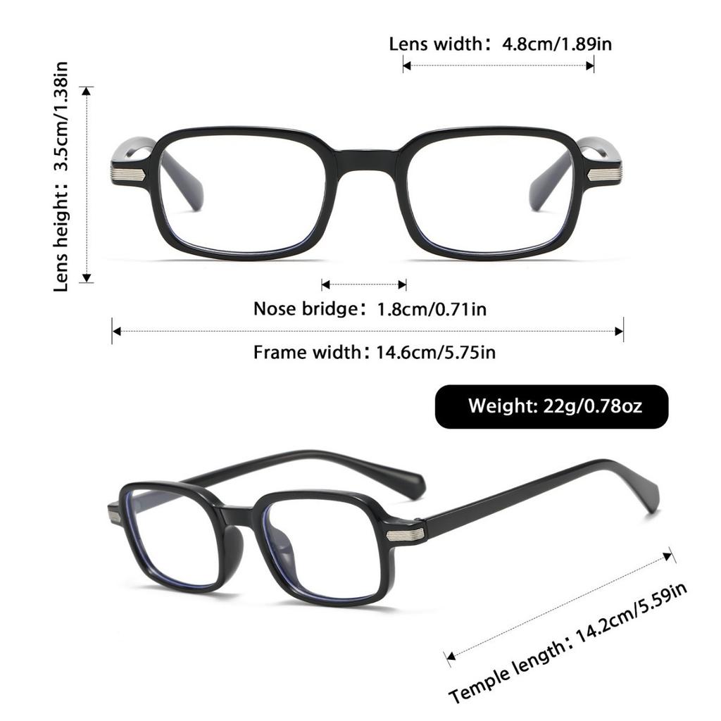 Small square rice nail frame glasses women's anti-blue light trend new popular fashion versatile flat glasses