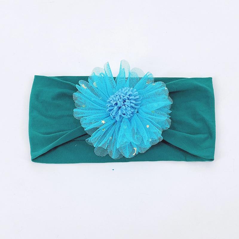 New mesh star flower headband, baby nylon headscarf headgear Babyhead