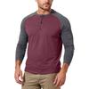 Men's Casual Solid Color Buckle Quick Dry Shoulder  Long Sleeved