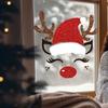 Large Snowman Reindeer Santa Stickers Christmas Door Stickers Decor for Refrigerator Wall Window Christmas Door Decorations