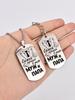 Stainless Steel Keychain and Necklace, Engraved with “World's Best Husband,Ideal Gift for Men, Couples, Boyfriend, Family & Friends
