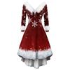 Christmas Party Printed Dresses For Women Vintage Christmas Midi Dress Casual Dresses Cocktail Dress Party Festive Dresses