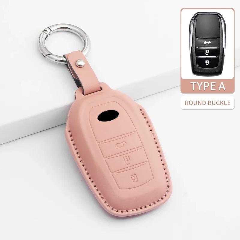 

2/3 Button Car Key Case Cover Shell Fob For Toyota Prius Camry Corolla Chr C-Hr Rav4 Land Cruiser Remote Keychain Pu Accessories