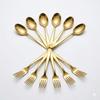 Cutlery Set for Dining Table Stainless Steel PVD Gold Spoons - 6 & Forks - 6), Kitchen Utensils