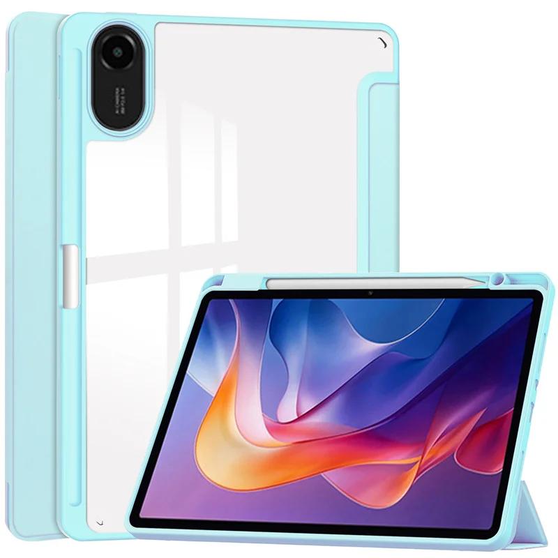 For Redmi Pad 2 Case with Pencil Holder Folding Stand Back Tablet For Coque Xiaomi Redmi Pad 2 Case Cover 11 inch