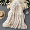 Skirt Women Knitting Lace Long Solid Hollow Out Sexy Hollow Summer Style Loose Basic