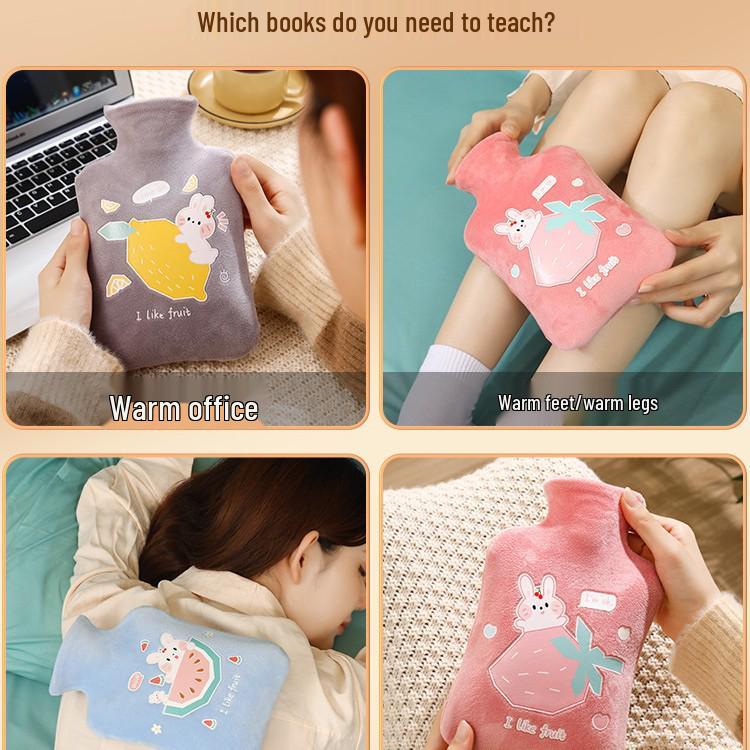 Large Hot Water Bottle: Warm Water Bag for Belly, Hand, and Bed