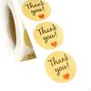 500 Pieces Thank You Stickers Envelope Seals Tags for Small Business Birthday