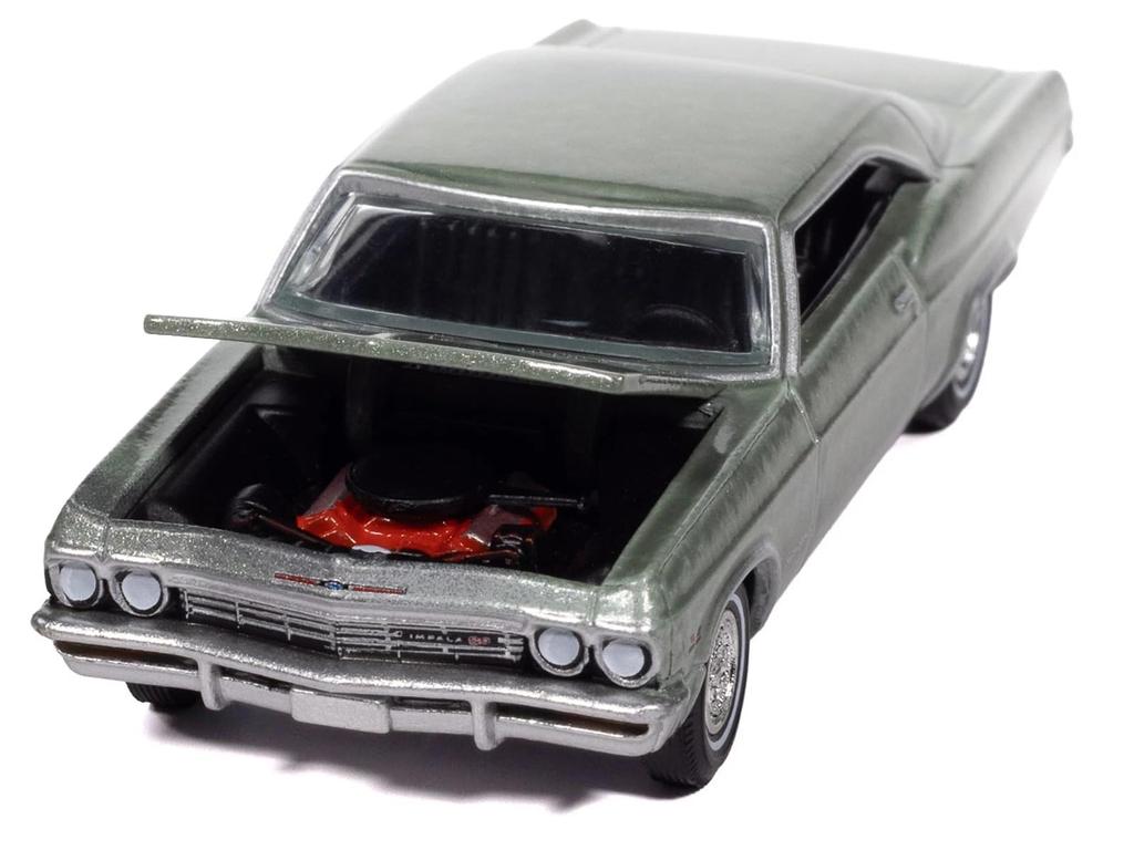 Autoworld 1/64 Chevrolet Impala SS 1965 Verde Chevry Impala SS Verde Salgueiro Carro Miniatura