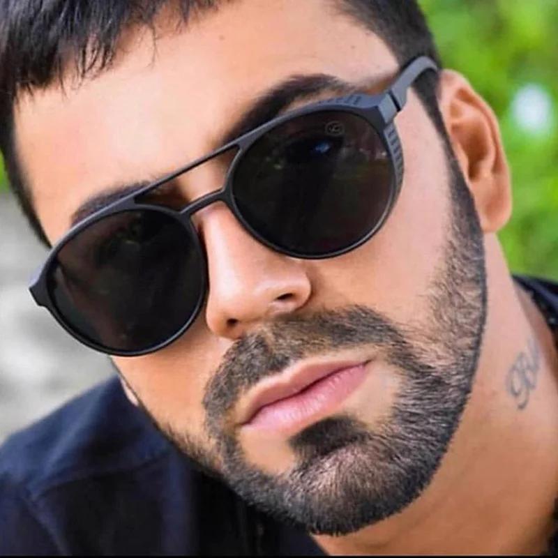 Neue Punk Circle Sonnenbrille Herren Klassisch Kleiner Rahmen Vintage Sonnenbrille Damen Outdoor Reise Brille UV400