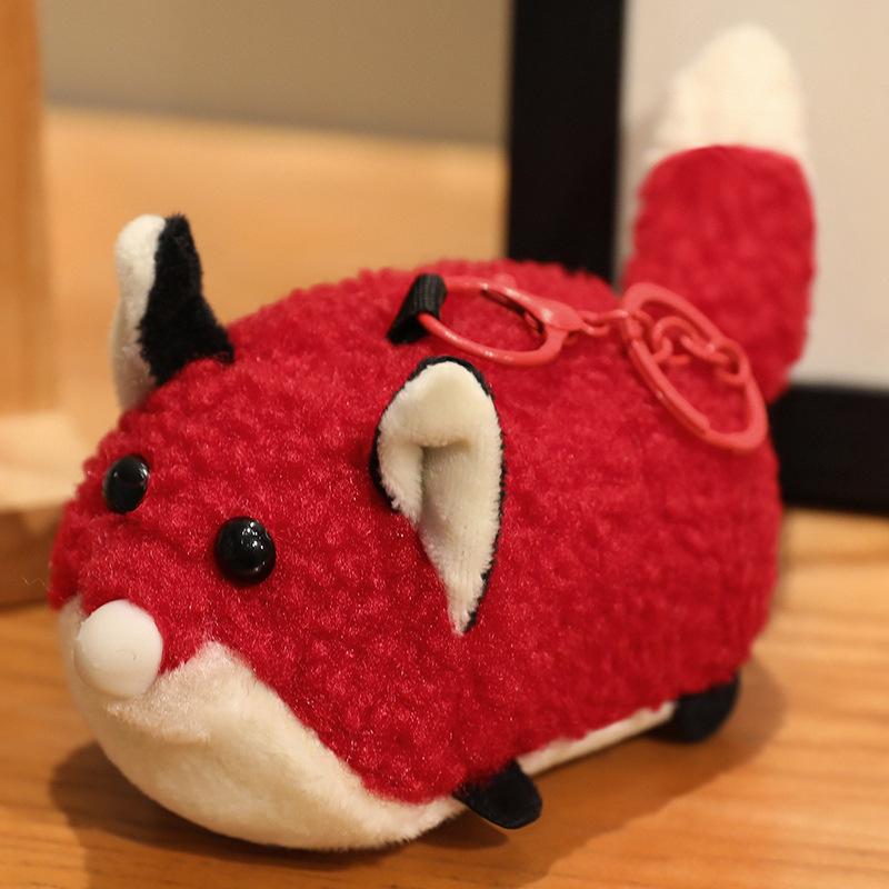 Cartoon Cute Otter Crocodile Bee Spitting Bubbles and Pinching Plush Toy Pendant Doll Bag Hanging Keychain
