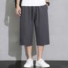Men's Plus Size Quick Dry 7/8 Pants, Elastic Waist Summer Casual Cropped Trousers (4XL-10XL)