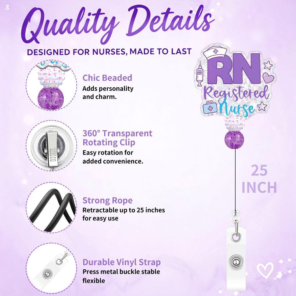 Retractable Structure Retractable ID Badge Holder Fun Pull Reel Accessory Nurse Work