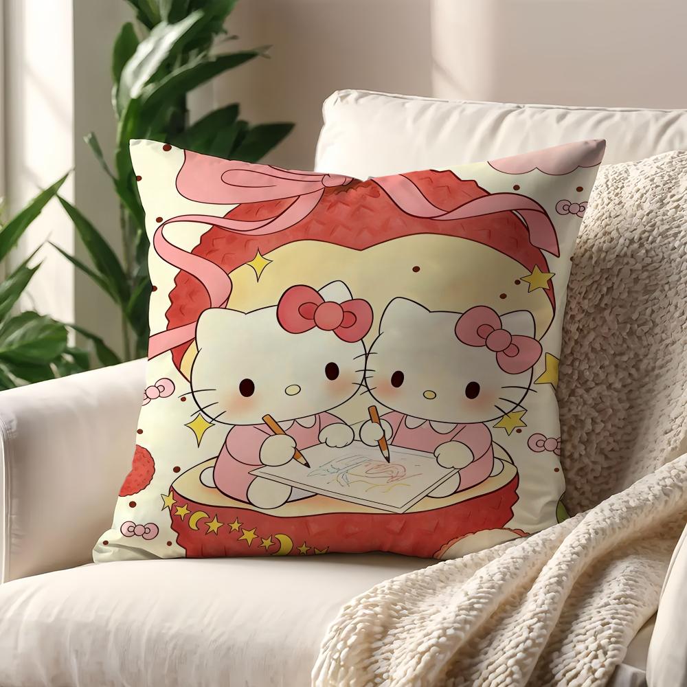 Hello Cute KKitty cushion cover For Pillow Printing Sofa Decoration Home Car Room Coffee Shop Office Nordic Simplicity