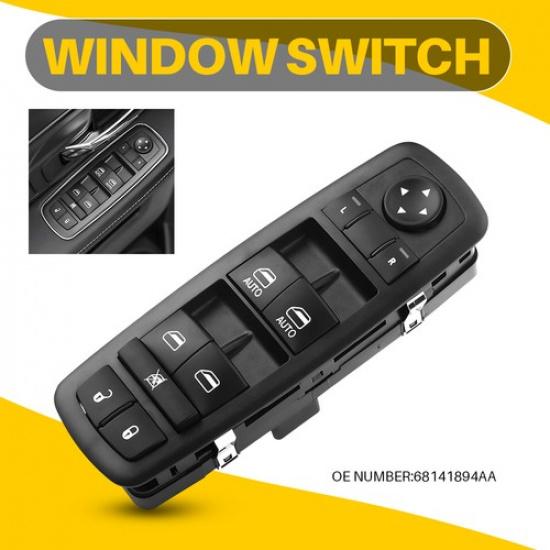 

For Jeep 2014-17 Cherokee Front Driver Master Power Window Switch Button 3+9PIN