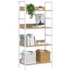 vidaXL Bücherregal 4 Regalböden Eiche 60×27,6×124,5 cm Holzwerkstoff